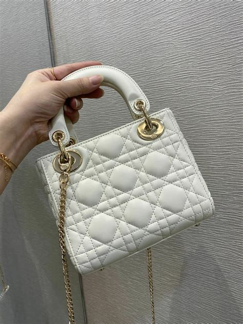 dior white bag mini|mini lady dior milly bag.